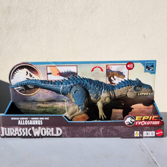 NEW Mattel Jurassic World Ruthless Rampagin Allosaurus Dinosaur Toy Action Figur - Picture 8 of 15